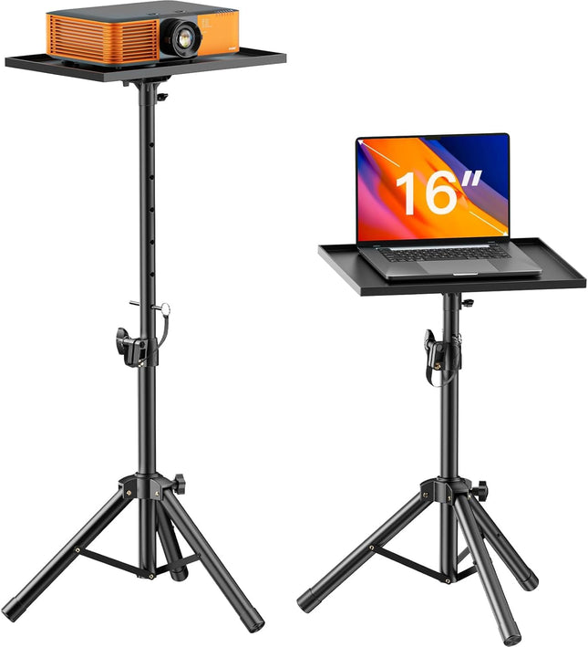 AMADA Portable Heavy Duty Projector/Laptop Stand with Adjustable Height 22 to 36 inch for Office, Home, Stage or Studio