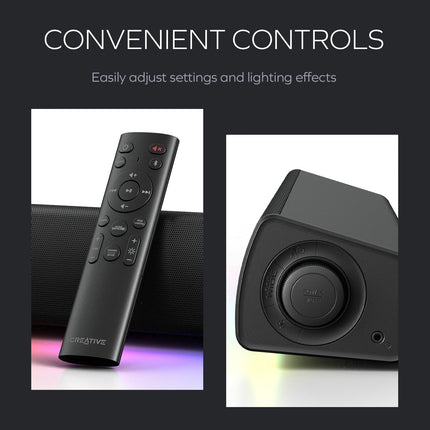 Creative Sound Blaster GS5 RGB Gaming Sound Bar  with SuperWide Technology
