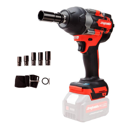 XINGBOSHEN 20V Cordless Impact Wrench 1/2'', High Torque Maximum 850 NM, Brushless Motor, 4 Variable Speeds Max 3200RPM, Compatible with Makita 18V Battery, NO Battery (TOOL ONLY))