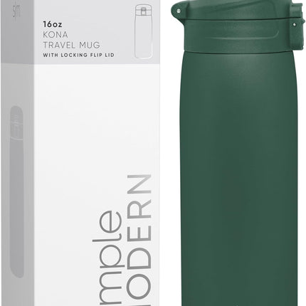 Simple Modern Travel Coffee Mug with Snap Flip Lid 16 oz