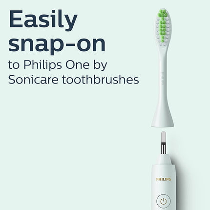 Philips One by Sonicare 2pk Brush Heads, Mint, BH1022/03