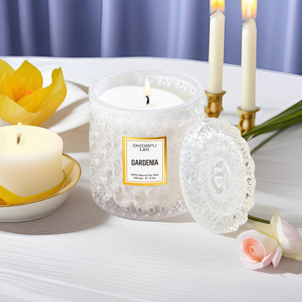 Chloefu LAN Gardenia Inspired by Nature Natural Soy Scented Candle, 230g