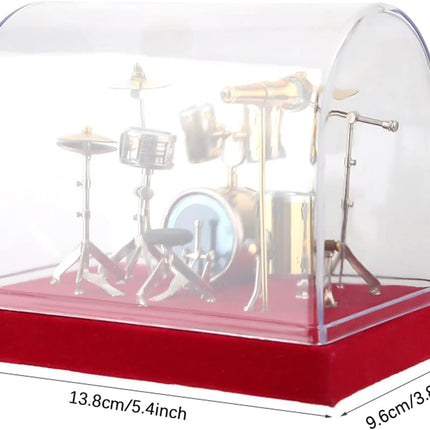 ALANO Mini Drum Model Mini Drum Set Musical Instrument Ornament 14cm