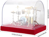 ALANO Mini Drum Model Mini Drum Set Musical Instrument Ornament 14cm
