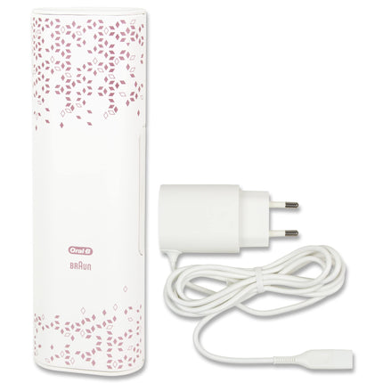 Oral-B Genius Series Travel Toothbrush Kit with Charging Function for 1 Handpiece and 2 Toothbrush Heads | Set Includes Travel Case and US-Charging Cable (Rose Gold)