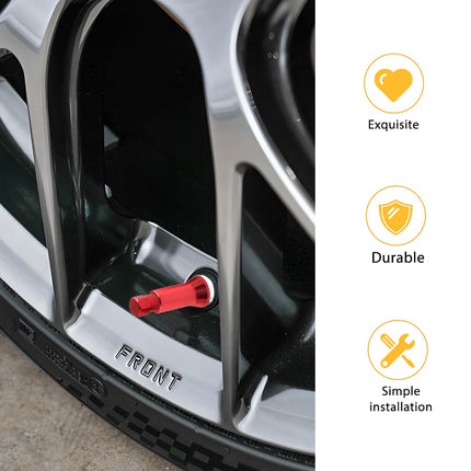 TSUGAMI 8PCS TR414AC Valve Stem Caps Kit, Aluminum Alloy Tire Air Valve Stem Sleeve and Cap Cover, Leak & Dust Proof Vehicle Wheel Trim Decor Accessories, Universal for SUV, Truck, RV