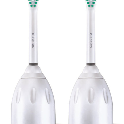 Philips Sonicare Genuine E-Series Replacement Toothbrush Heads, 2 Brush Heads, White, HX7022- (075020026996)