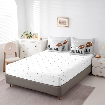 FEELYOU Football Comforter 7 Pieces Set, SIZE FULL