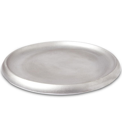 DN DECONATION Silver Ottoman Tray, Trays for Home Decor Table Centerpiece