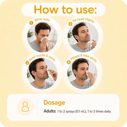 Salinex Adults Congested & Itchy Noses Daily Nasal Care for Allergy & Cold Relief, 30 mL
