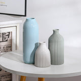 Ceramic Vase Set of 3, Vases Home Decor Rustic Vase Farmhouse Decor Vase Terra Cotta Pottery Vases