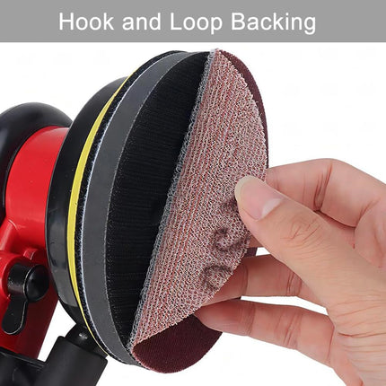 Rvetol 50 Pcs Wet Dry 6 INCH Sanding Discs Hook and Loop, 320 Grit Sandpaper Automotive Wood Metal Polishing & Sanding, Silicon Carbide Sand Paper for Random Orbital Sander (Grit 320)
