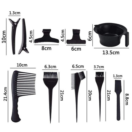 LHKJ 23 Pcs Hair Dyeing Tool, Hair Dye Coloring Salon Dyeing Brush Comb Brushes for Salon Barbers Hairdressing Tool