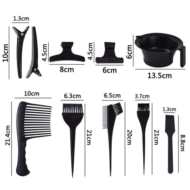 LHKJ 23 Pcs Hair Dyeing Tool, Hair Dye Coloring Salon Dyeing Brush Comb Brushes for Salon Barbers Hairdressing Tool