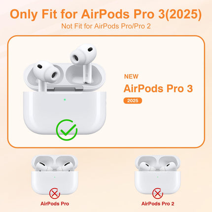 Link Dream AirPods Pro 3 Replacement Silicone Ear Buds Eartips with Portable Storage Box White 5 Pairs (XXS/XS/S/M/L Tips