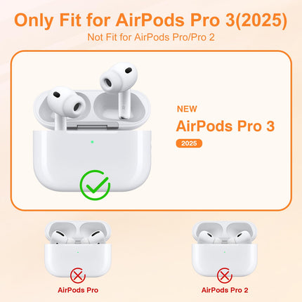 Link Dream Ear Tips for AirPods Pro 3 Replacement Eartips Silicon Ear Buds Tips with Portable Storage Box White 5 Pairs (XXS/XS/S/M/L Tips+ Cleaner Pen)
