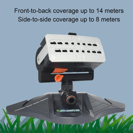 VC FORMARK Mini Oscillator Sprinkler Bundle 16 Hole Lawn Sprinkler Automatic Swing Garden Water Sprinkler with 4 Spray Modes Adjustable Lawn Irrigation System for Yard