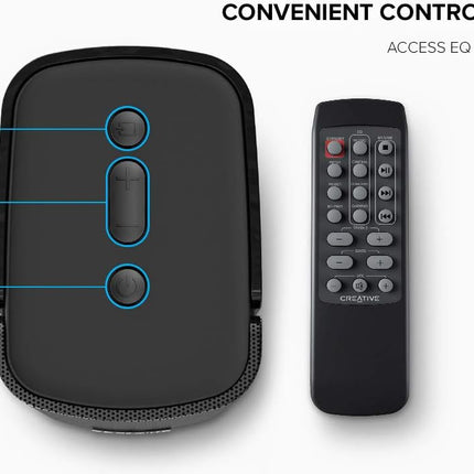 Creative T100-2.0 Compact Hi-Fi Desktop Bluetooth Speakers