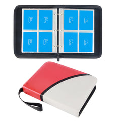 Famard Carrying Case Binder for Pokemon Card, Holds Up to 400 Trading Cards with 50 Premium Sleeves 4-Pocket Pages