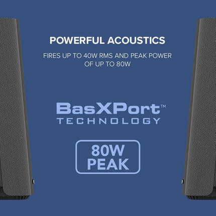 Creative T100-2.0 Compact Hi-Fi Desktop Bluetooth Speakers