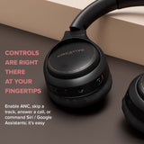 (NEW OPEN) Creative Zen Hybrid Blue Wireless Over-Ear Headphones Black