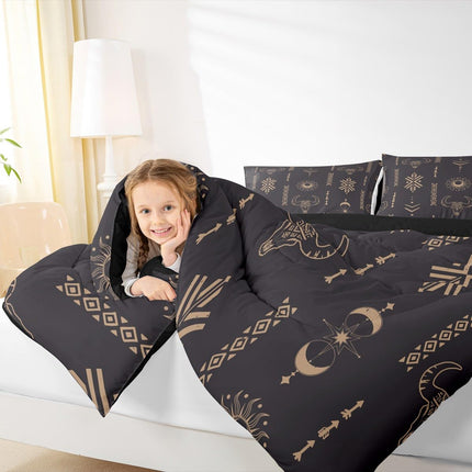 Feelyou Western Aztec Comforter Set King Size Kids Southwestern Geometric
