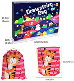 12 PCS Kids Party Favor Bags for Birthday Party Gift Drawstring Goody Package with Cartoon Animal T19