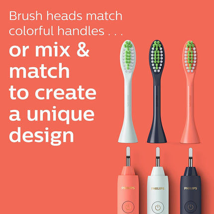 Philips One by Sonicare 2pk Brush Heads, Coral, BH1022/01