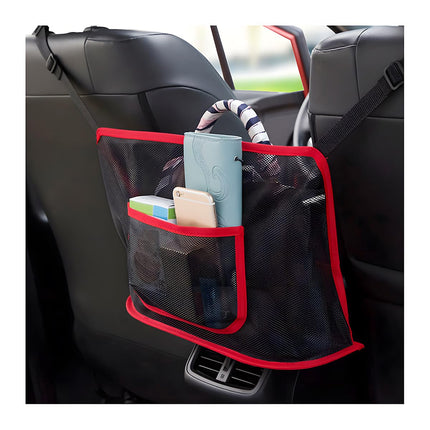TSUGAMI Car Multi-Functional Auto Back Seat Pets Kids Barrier Accessories, Universal for SUV, Truck, RV, Red