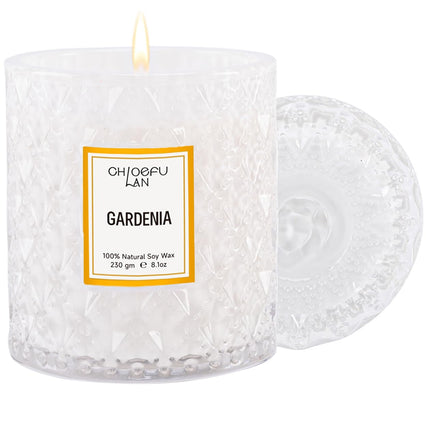 Chloefu LAN Gardenia Inspired by Nature Natural Soy Scented Candle, 230g