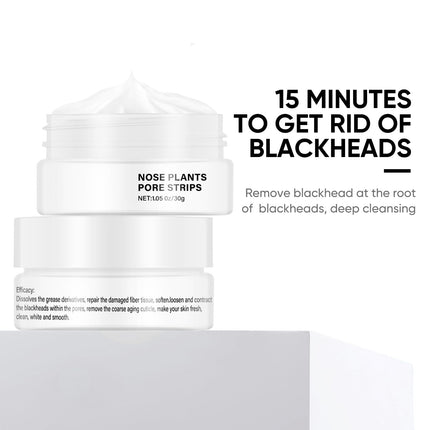 MOOYAM 60pcs Blackhead Peel Off Mask Nose Plants Pore Strips for Nose & Face, 30g/1.05 OZ