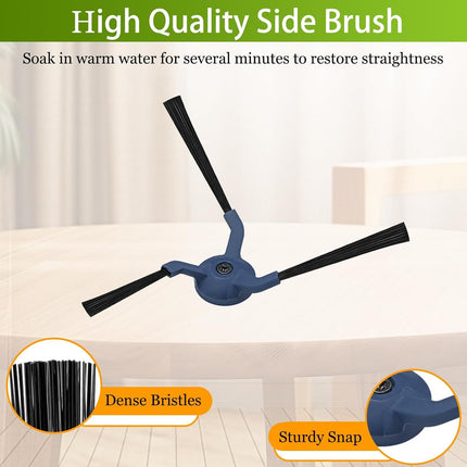 JZSTARINGE 6 PACK Side Brush Replacement for eufy X10 Pro Omni Robot Vacuum Parts