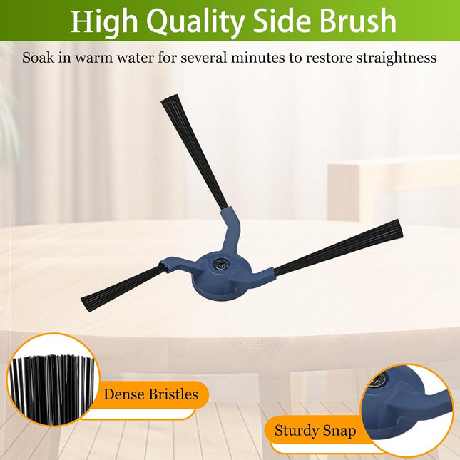JZSTARINGE 6 PACK Side Brush Replacement for eufy X10 Pro Omni Robot Vacuum Parts