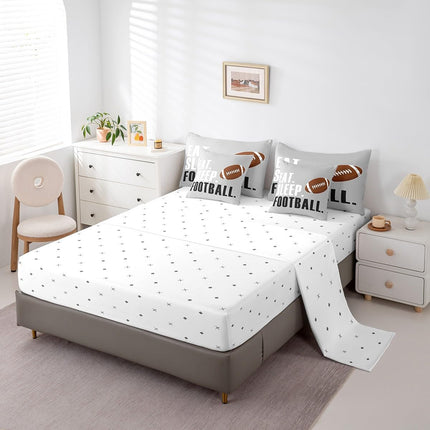 FEELYOU Football Comforter 7 Pieces Set, SIZE FULL