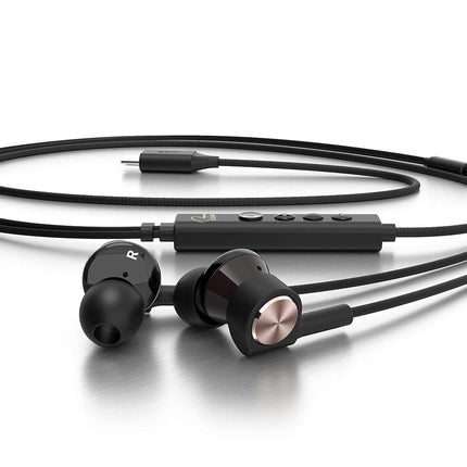 Creative SXFI Trio Triple-Driver in-Ear USB-C Headphones with Super X-Fi Audio Holography, 3D Surround Sound, Up to 100 dB SNR, Kevlar Cable with SXFI Wire, Built-in Mic, AuraSeal Noise Isolation