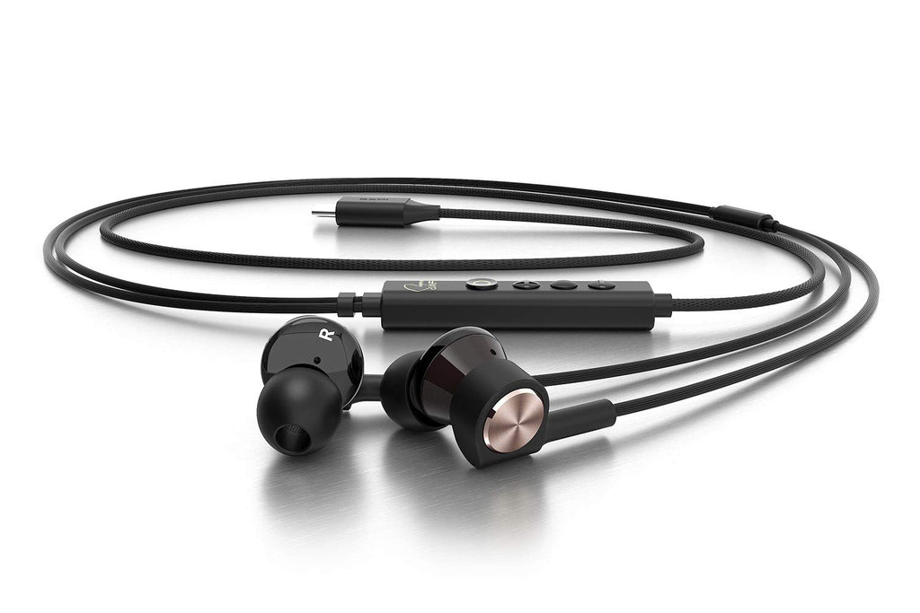 Creative SXFI Trio Triple-Driver in-Ear USB-C Headphones with Super X-Fi Audio Holography, 3D Surround Sound, Up to 100 dB SNR, Kevlar Cable with SXFI Wire, Built-in Mic, AuraSeal Noise Isolation