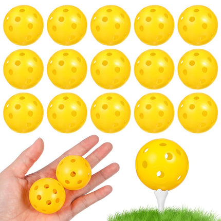 Ounona 24pcs Practice Golf Balls, Hollow Airflow Practice Golf Training Balls, Plastic Training Driving Range for Home Outdoor Indoor Games