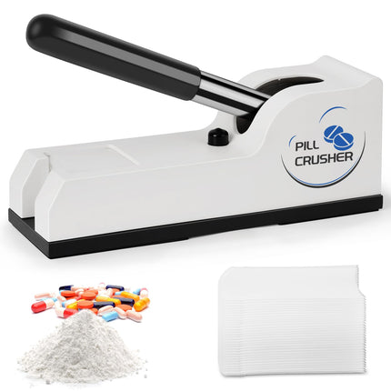 Blosail Pill Crusher, Crushes Pills to Fine Powder with 100 Pouches