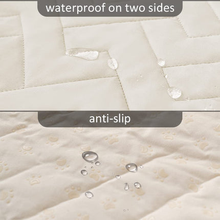 fuguitex Waterproof Dog Bed Cover Couch Cover for Pet Anti-Slip Cat Mat Pet Pad Blanket for Sofa Chair Recliner Bed Furniture Protrctor