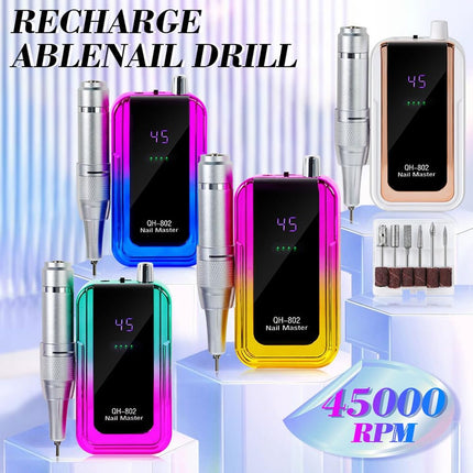 YIYAO 45000RPM Rechargeable Electric Nail Drill Manicure Machine