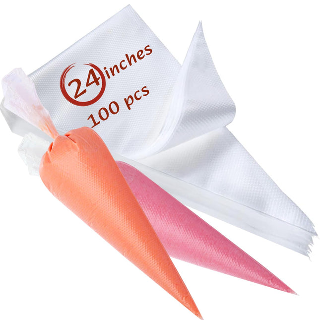 Piping Bags 18Inch, Large Piping Bags Disposable 100PCS