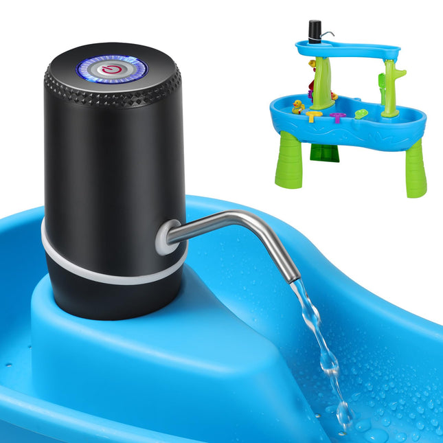 Automatic Small Cordless Rechargeable USB Water Pump Dispenser, BLACK