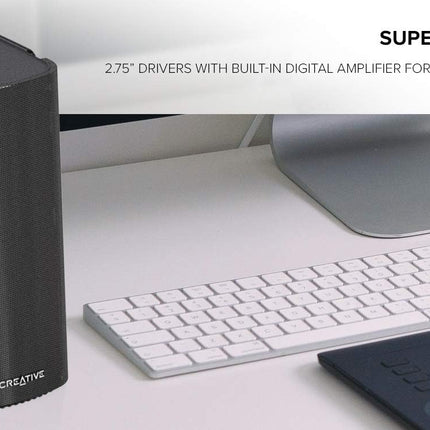 Creative T100-2.0 Compact Hi-Fi Desktop Bluetooth Speakers