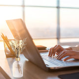 YISOWUH Reed Diffuser - Jasmine Tea 6.76o (200ml) 2 Packs Flower Essential Oil Reed Diffuser Set with 16 Sticks - Long Lasting Fragrance for Home Bedroom Bathroom Room Shelf Decor