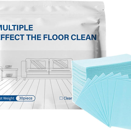 30-Piece Dissolvable Mopping Sheets | Floor Cleaning Tablets Multi-Surfaces Cleaner - for Tile Household Rental House Bedroom Office Entryway Apartment Kitchen