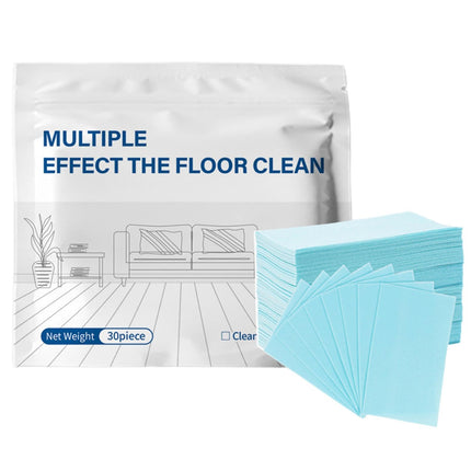 30-Piece Dissolvable Mopping Sheets | Floor Cleaning Tablets Multi-Surfaces Cleaner - for Tile Household Rental House Bedroom Office Entryway Apartment Kitchen