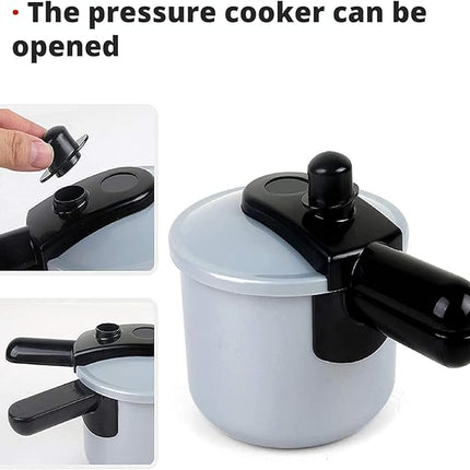 22 PCS Pretend Cooking Set, Kids Kitchen Toy with Play Food for Toddlers, Cookware Playset with Pots and Pans and Utensils, Kitchen Playset Accessories T58