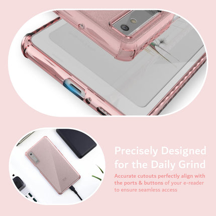 TUDIA SKN Clear Designed for Boox Palma 2 PRO Case Back Cover Shockproof Slim - [DO NOT FIT Palma 2] Anti Yellowing Silicone Gel Transparent Back Lightweight Grip TPU Bumper (Clear Pink)