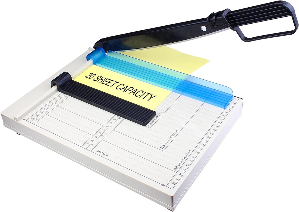 Paper Cutting Machine, 12 "A4 Cutting Length, 10 Sheet Capacity with Safety Protection Device and Blade Lock, Suitable for Office, School or Commercial usePaper Cutter