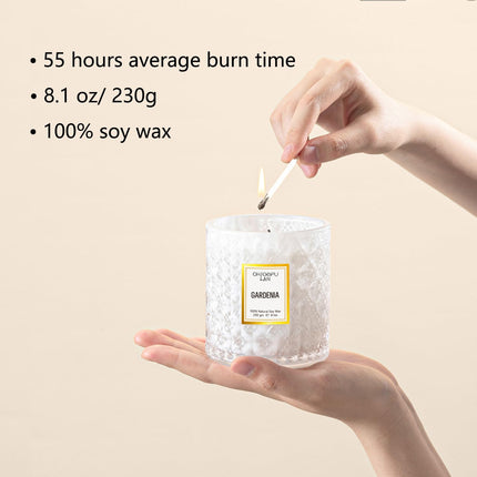 Chloefu LAN Gardenia Inspired by Nature Natural Soy Scented Candle, 230g